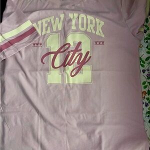 The Children's Place Pink and White New York City Tee